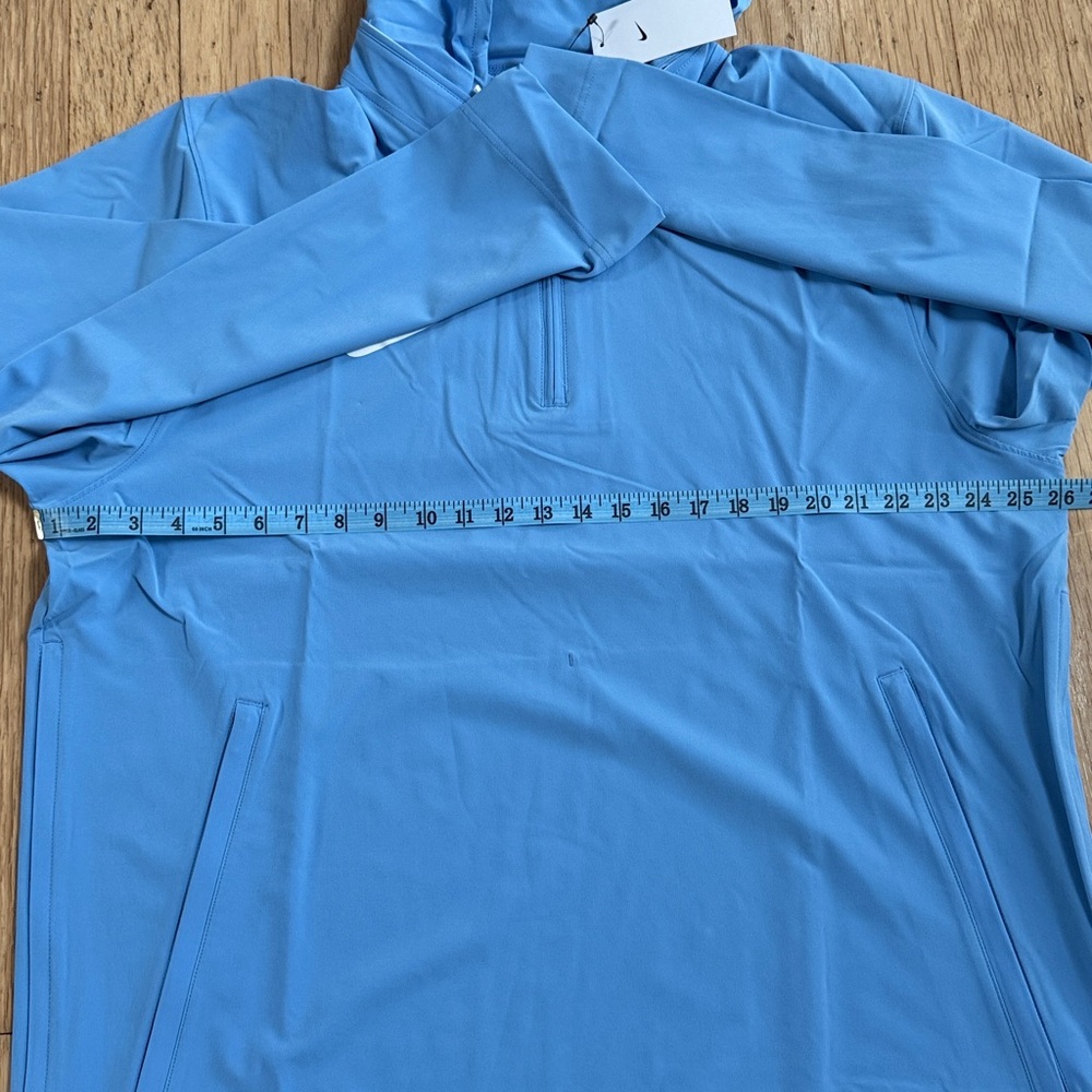 Nike Light Blue Half-Zip Pullover Jacket - image 10